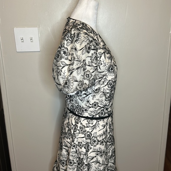 Gal Meets Glam Viola Raffia Embroidered Formal Cocktail Dress New Size 6 - Picture 7 of 13